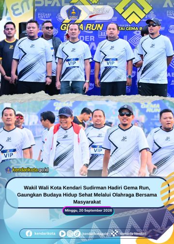 Wakil Wali Kota Kendari Sudirman Hadiri Gema Run, Gaungkan Budaya Hidup Sehat Melalui Olahraga Bersama Masyarakat