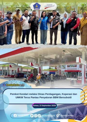 Pemkot Kendari melalui Dinas Perdagangan, Koperasi dan UMKM Terus Pantau Penyaluran BBM Bersubsidi