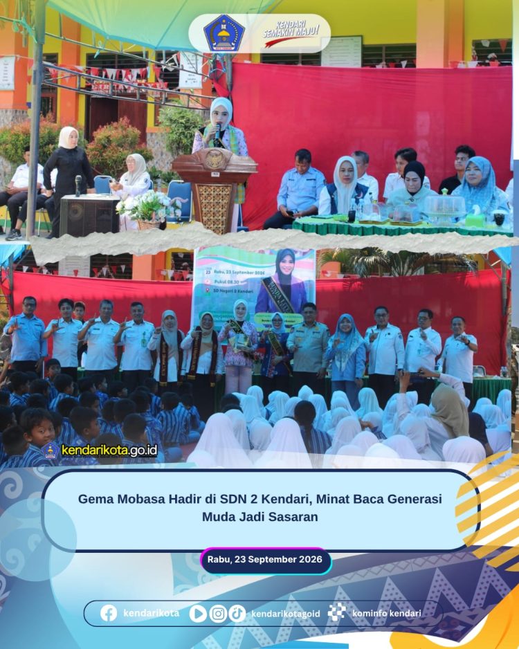 Gema Mobasa Hadir di SDN 2 Kendari, Minat Baca Generasi Muda Jadi Sasaran