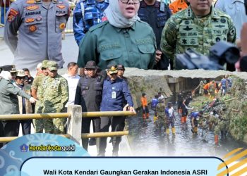 Wali Kota Kendari Gaungkan Gerakan Indonesia ASRI Lewat Karya Bakti HUT ke-81 TNI