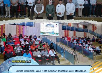 Jumat Berahlak, Wali Kota Kendari Ingatkan ASN Besarnya Amanah sebagai Abdi Negara