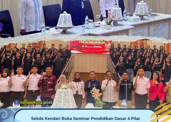 Sekda Kendari Buka Seminar Pendidikan Dasar 4 Pilar Kebangsaan Tahun 2026