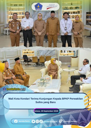 Wali Kota Kendari Terima Kunjungan Kepala BPKP Perwakilan Sultra yang Baru