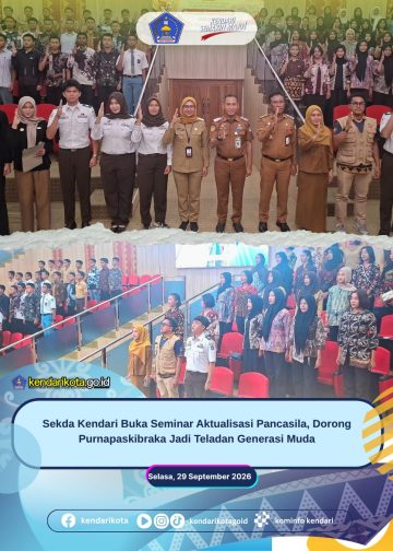 Sekda Kendari Buka Seminar Aktualisasi Pancasila, Dorong Purnapaskibraka Jadi Teladan Generasi Muda