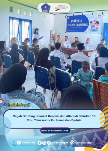 Cegah Stunting, Pemkot Kendari dan Alfamidi Salurkan 18 Ribu Telur untuk Ibu Hamil dan Baduta
