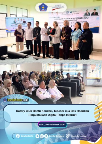 Rotary Club Bantu Kendari, Teacher in a Box Hadirkan Perpustakaan Digital Tanpa Internet