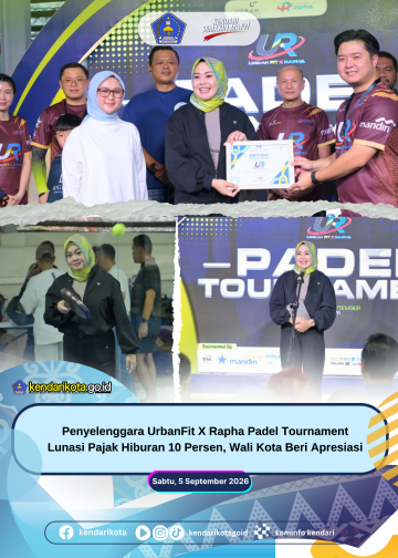 Penyelenggara UrbanFit X Rapha Padel Tournament Lunasi Pajak Hiburan 10 Persen, Wali Kota Beri Apresiasi