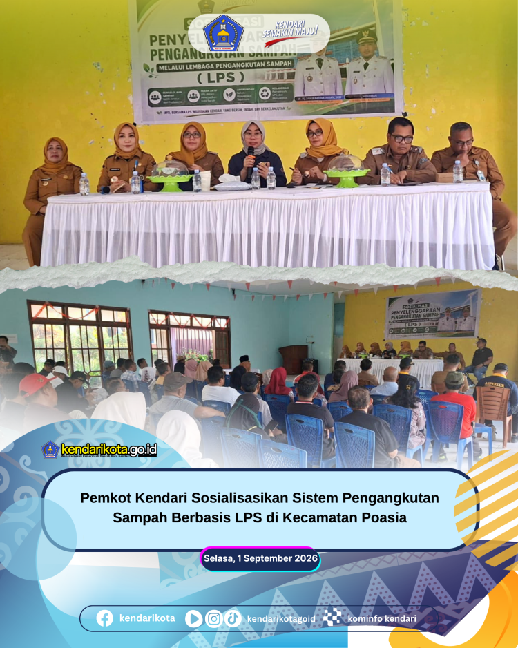 Pemkot Kendari Sosialisasikan Sistem Pengangkutan Sampah Berbasis LPS di Kecamatan Poasia