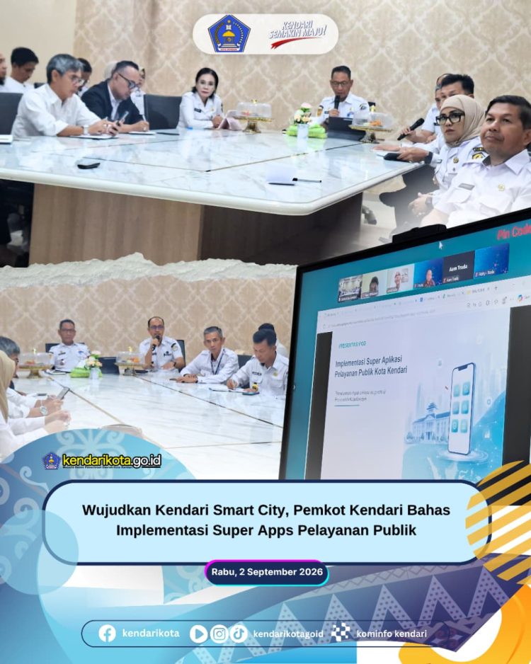 Wujudkan Kendari Smart City, Pemkot Kendari Bahas Implementasi Super Apps Pelayanan Publik