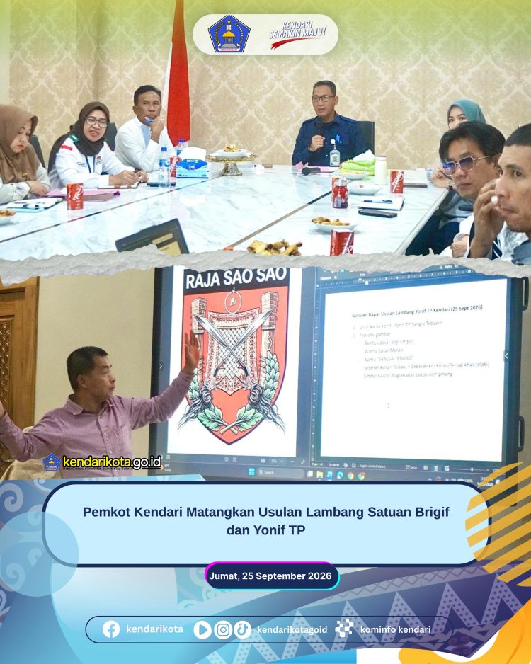 Pemkot Kendari Matangkan Usulan Lambang Satuan Brigif dan Yonif TP