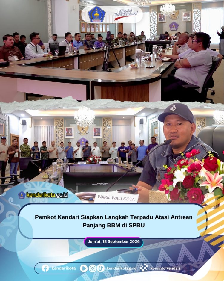 Pemkot Kendari Siapkan Langkah Terpadu Atasi Antrean Panjang BBM di SPBU