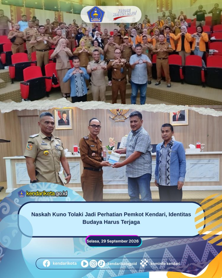 Naskah Kuno Tolaki Jadi Perhatian Pemkot Kendari, Identitas Budaya Harus Terjaga