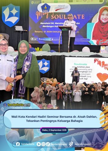 Wali Kota Kendari Hadiri Seminar Bersama dr. Aisah Dahlan, Tekankan Pentingnya Keluarga Bahagia