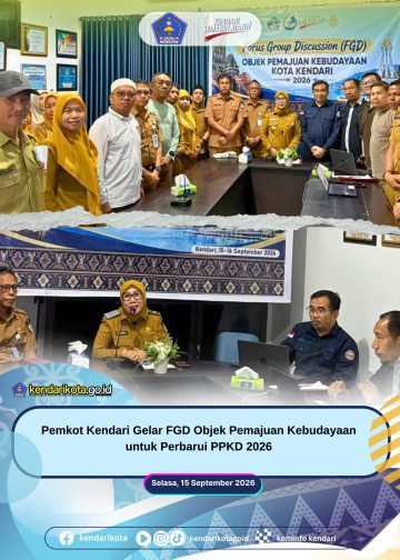 Pemkot Kendari Gelar FGD Objek Pemajuan Kebudayaan untuk Perbarui PPKD 2026