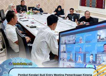 Pemkot Kendari Ikuti Entry Meeting Pemeriksaan Kinerja Penyediaan Air Minum Layak dan Aman