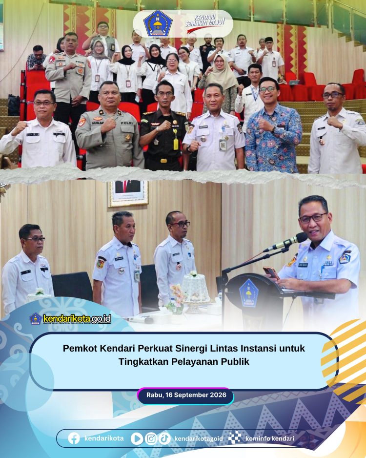 Pemkot Kendari Perkuat Sinergi Lintas Instansi untuk Tingkatkan Pelayanan Publik