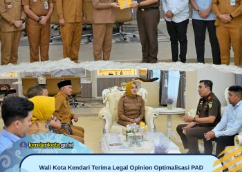 Wali Kota Kendari Terima Legal Opinion Optimalisasi PAD Parkir dari Kejari Kendari
