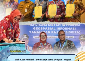 Wali Kota Kendari Teken Kerja Sama dengan Tangsel, Perkuat Sistem Pajak untuk Optimalkan PAD