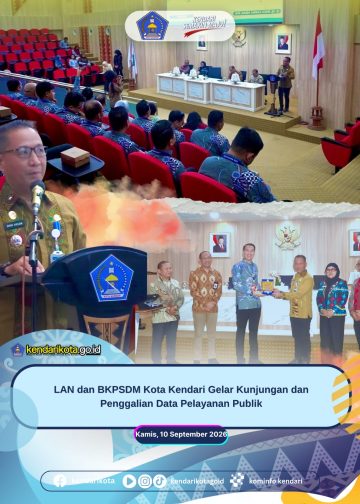 LAN dan BKPSDM Kota Kendari Gelar Kunjungan dan Penggalian Data Pelayanan Publik