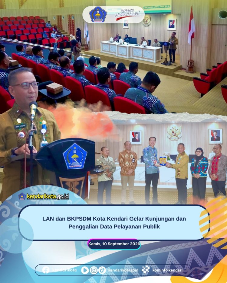 LAN dan BKPSDM Kota Kendari Gelar Kunjungan dan Penggalian Data Pelayanan Publik