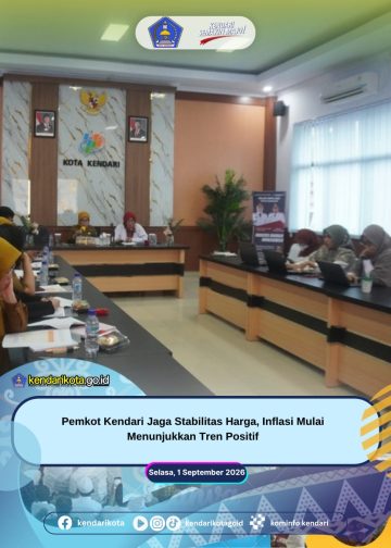 Pemkot Kendari Jaga Stabilitas Harga, Inflasi Mulai Menunjukkan Tren Positif