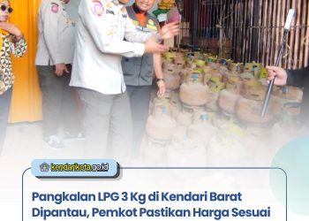 Pangkalan LPG 3 Kg di Kendari Barat Dipantau, Pemkot Pastikan Harga Sesuai HET Rp20 Ribu