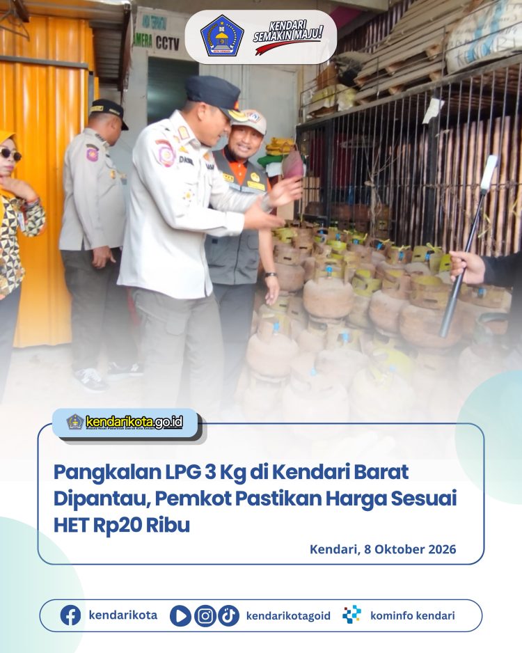 Pangkalan LPG 3 Kg di Kendari Barat Dipantau, Pemkot Pastikan Harga Sesuai HET Rp20 Ribu