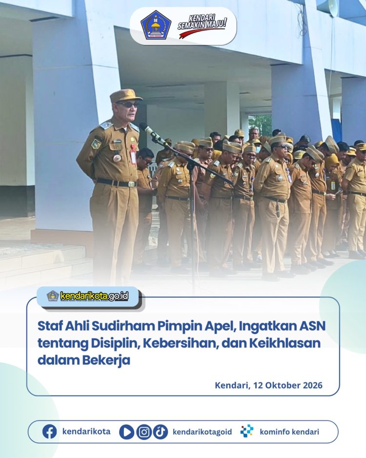 Staf Ahli Sudirham Pimpin Apel, Ingatkan ASN tentang Disiplin, Kebersihan, dan Keikhlasan dalam Bekerja