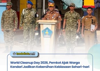 World Cleanup Day 2026, Pemkot Ajak Warga Kendari Jadikan Kebersihan Kebiasaan Sehari-hari