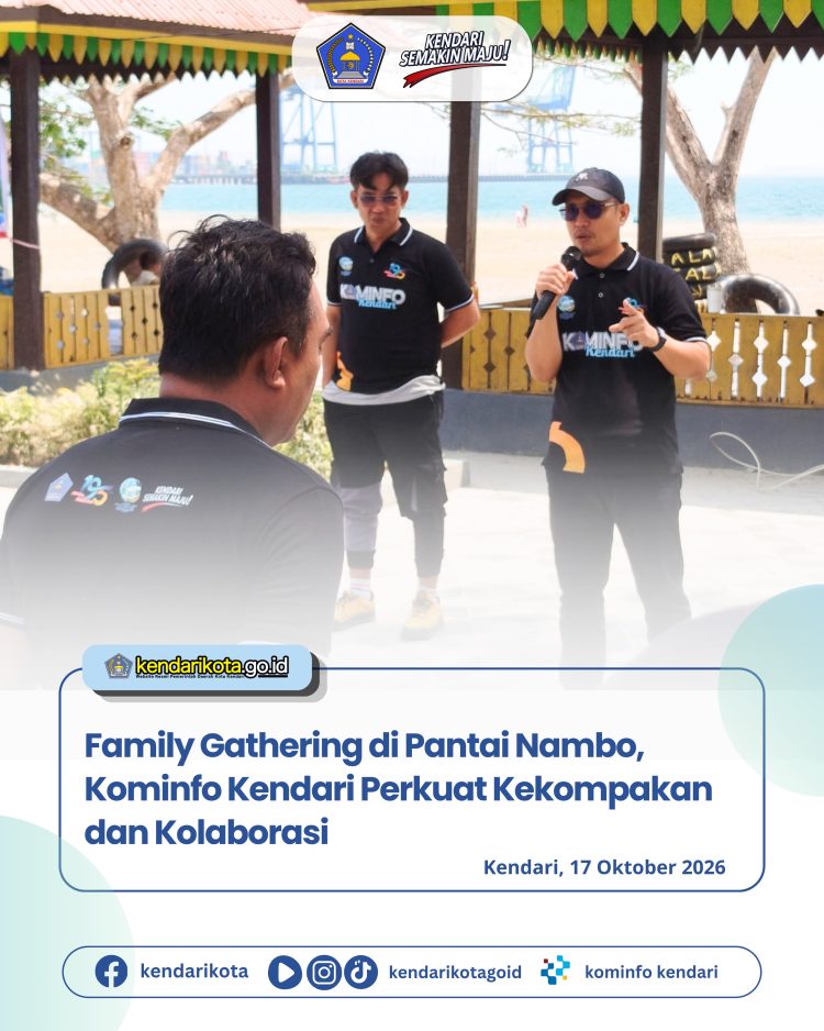 Family Gathering di Pantai Nambo, Kominfo Kendari Perkuat Kekompakan dan Kolaborasi