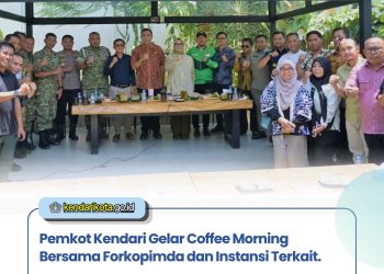 Pemkot Kendari Gelar Coffee Morning Bersama Forkopimda dan instansi terkait.