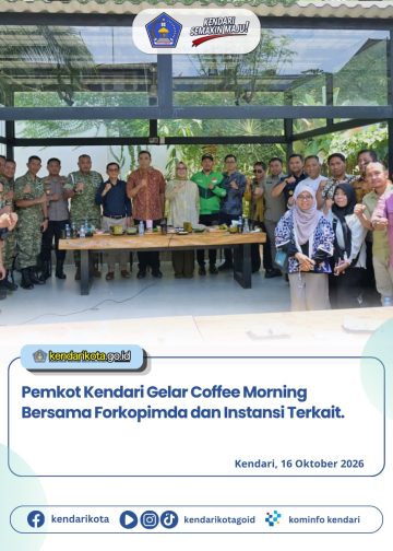 Pemkot Kendari Gelar Coffee Morning Bersama Forkopimda dan instansi terkait.