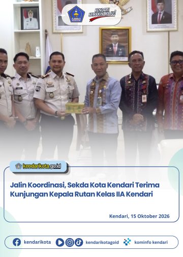 Jalin Koordinasi, Sekda Kota Kendari Terima Kunjungan Kepala Rutan Kelas IIA Kendari