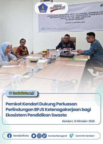 Pemkot Kendari Dukung Perluasan Perlindungan BPJS Ketenagakerjaan bagi Ekosistem Pendidikan Swasta