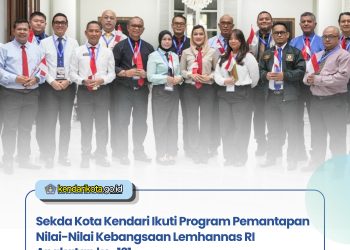 Sekda Kota Kendari Ikuti Program Pemantapan Nilai-Nilai Kebangsaan Lemhannas RI Angkatan ke-121