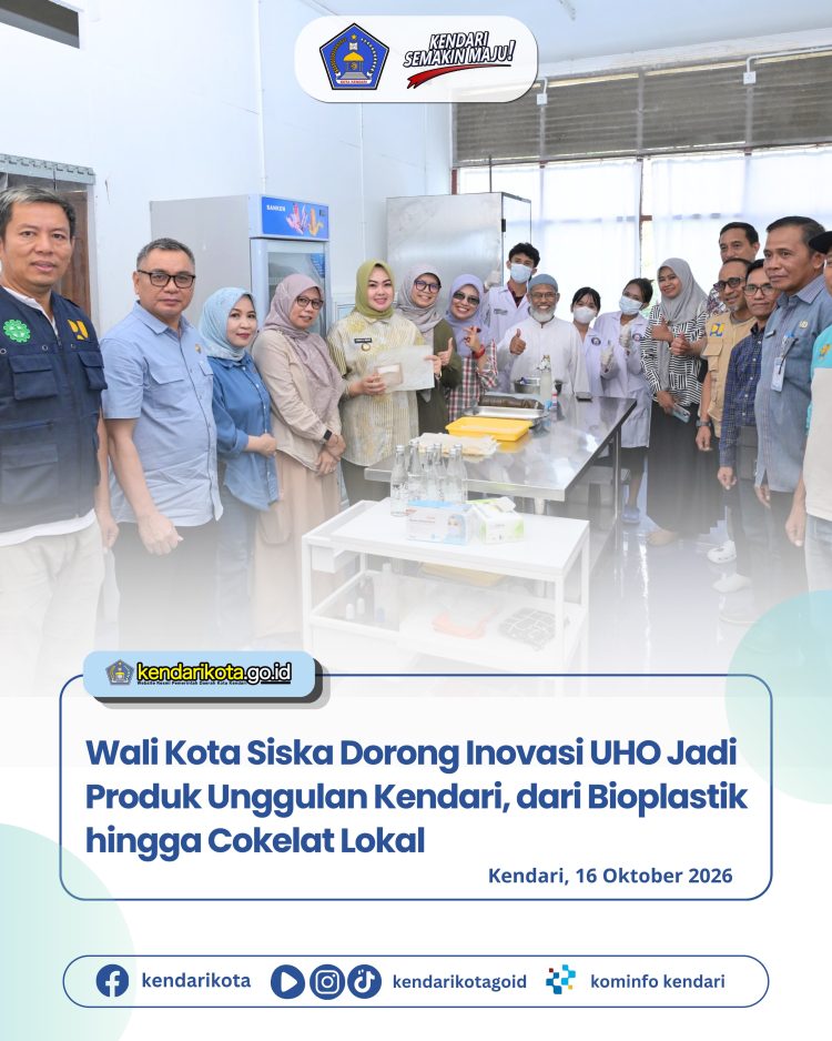 Wali Kota Siska Dorong Inovasi UHO Jadi Produk Unggulan Kendari, dari Bioplastik hingga Cokelat Lokal