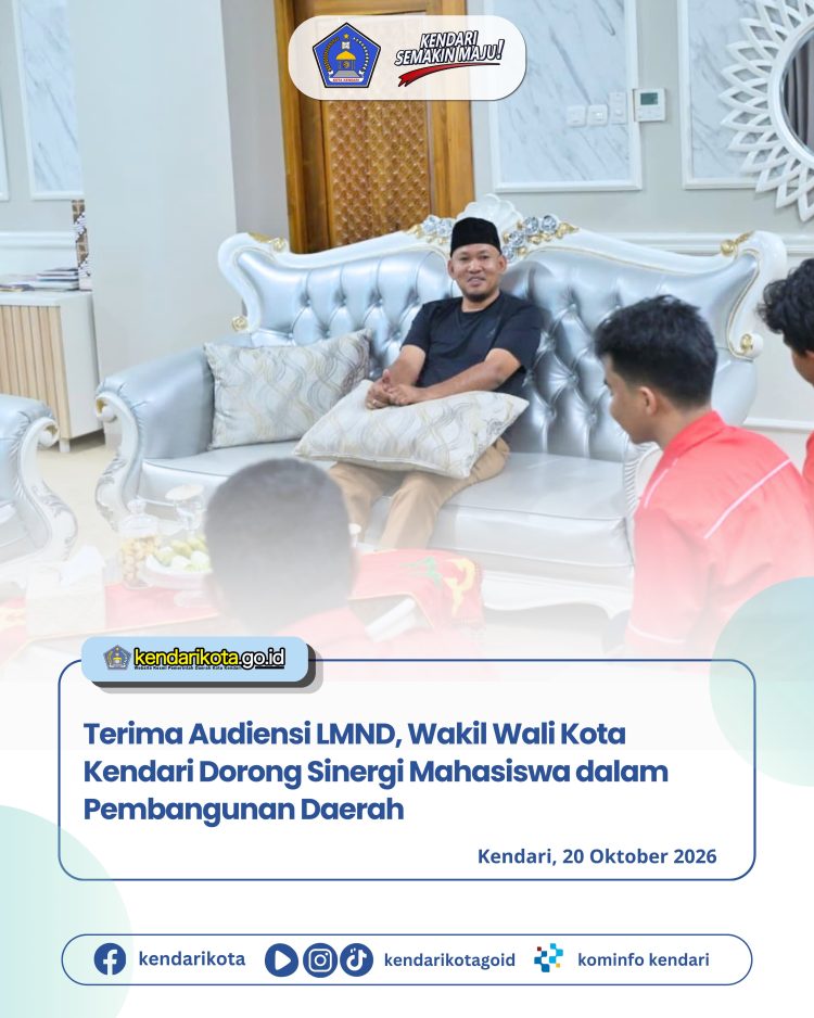 Terima Audiensi LMND, Wakil Wali Kota Kendari Dorong Sinergi Mahasiswa dalam Pembangunan Daerah