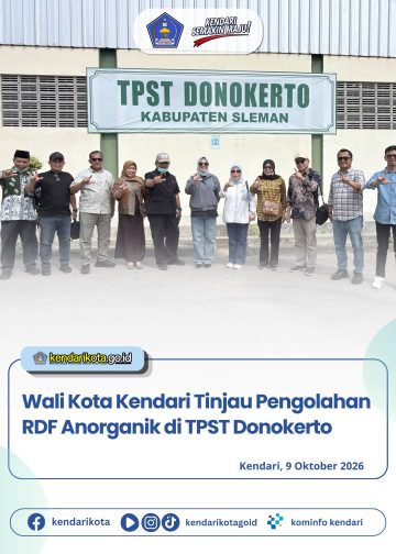 Wali Kota Kendari Tinjau Pengolahan RDF Anorganik di TPST Donokerto