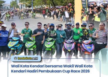 Wali Kota Kendari bersama Wakil Wali Kota Kendari Hadiri Pembukaan Cup Race 2026