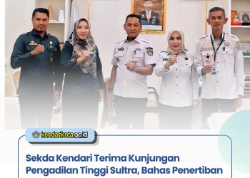 Sekda Kendari Terima Kunjungan Pengadilan Tinggi Sultra, Bahas Penertiban Pemanfaatan Aset Negara