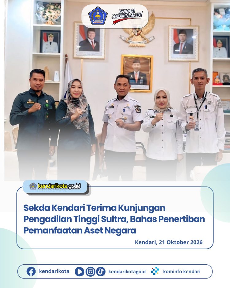 Sekda Kendari Terima Kunjungan Pengadilan Tinggi Sultra, Bahas Penertiban Pemanfaatan Aset Negara