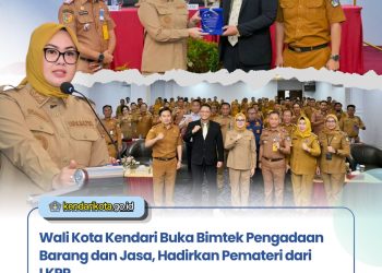 Wali Kota Kendari Buka Bimtek Pengadaan Barang dan Jasa, Hadirkan Pemateri dari LKPP