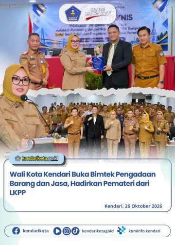 Wali Kota Kendari Buka Bimtek Pengadaan Barang dan Jasa, Hadirkan Pemateri dari LKPP
