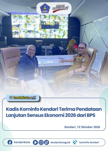 Kadis Kominfo Kendari Terima Pendataan Lanjutan Sensus Ekonomi 2026 dari BPS