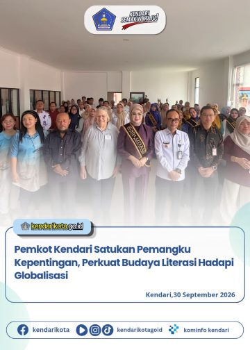 Pemkot Kendari Satukan Pemangku Kepentingan, Perkuat Budaya Literasi Hadapi Globalisasi