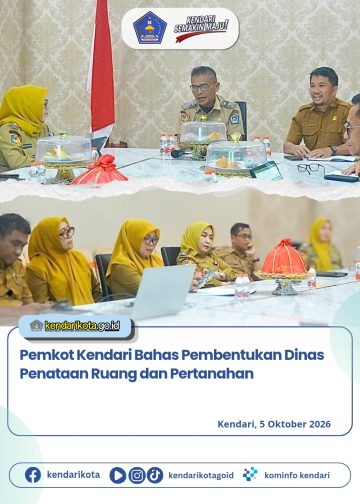 Pemkot Kendari Bahas Pembentukan Dinas Penataan Ruang dan Pertanahan