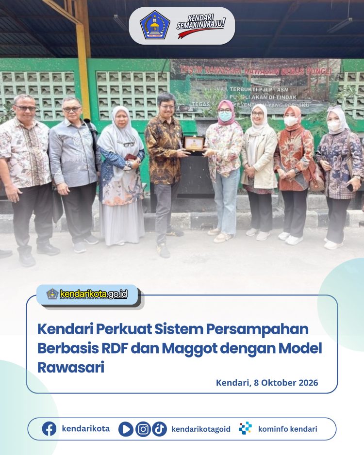 Kendari Perkuat Sistem Persampahan Berbasis RDF dan Maggot dengan Model Rawasari