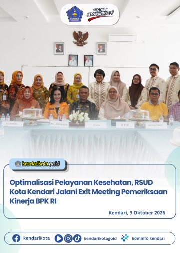 Optimalisasi Pelayanan Kesehatan, RSUD Kota Kendari Jalani Exit Meeting Pemeriksaan Kinerja BPK RI
