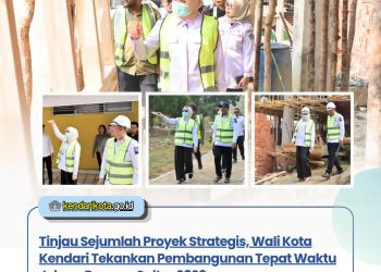 Tinjau Sejumlah Proyek Strategis, Wali Kota Kendari Tekankan Pembangunan Tepat Waktu Jelang Porprov Sultra 2026