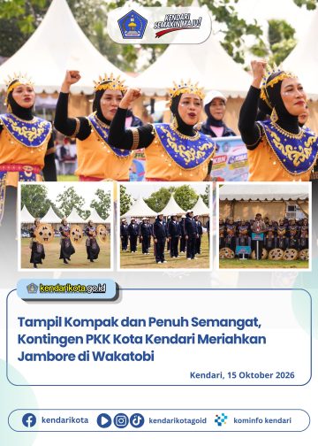 Tampil Kompak dan Penuh Semangat, Kontingen PKK Kota Kendari Meriahkan Jambore di Wakatobi